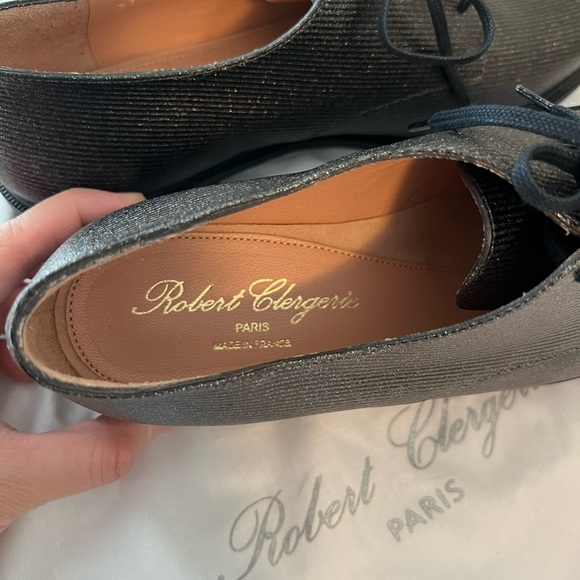 Robert Clergerie women’s black glitter loafer size 37.5 - Picture 6 of 9